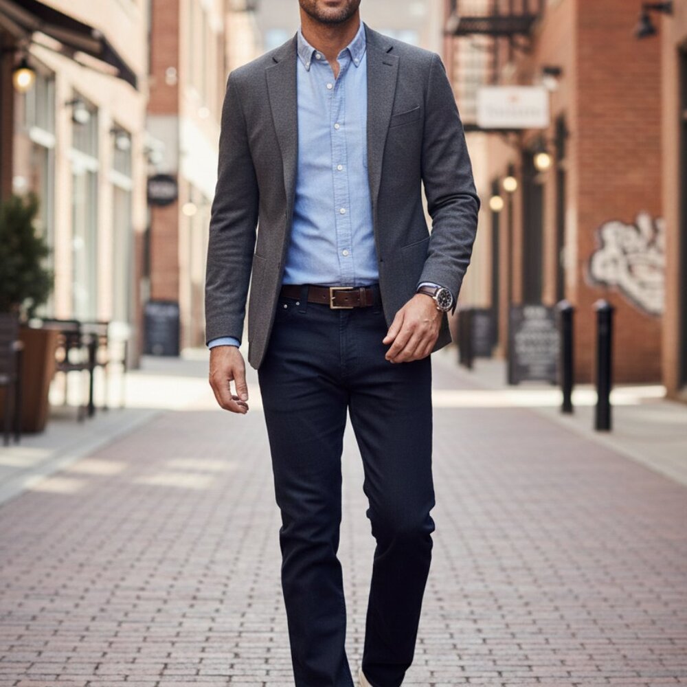 Premium Dark Wash Slim Straight Leg Jeans - Like New!
